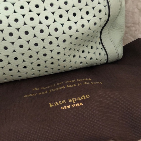 Kate Spade Mercer Isle mint pattern purse - Picture 3 of 6